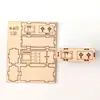Muebles de Madera Ensamblados Edificio en Miniatura Mesa de Arena Diseño de Interiores Arte Ambiental Modelo Materiales DIY Mini Hecho a Mano