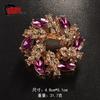 Broche de Pedrería Estilo Japonés para Mujer, Pin de Sujeción para Suéter y Traje, Pin de Moda Corona de Cristal, Accesorio Pequeño para Vestidos