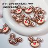 Comercio exterior transfronterizo de cuentas navideñas DIY Hombrecito de jengibre Árbol de Navidad Material hecho a mano Joyería Cuentas Cuentas pintadas a mano Muñeco de nieve