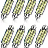 Luz LED para Coche de Doble Punta para Lectura 31/36/39/41mm 3014 36smd Luz de Techo Luz de Caja Trasera Luz de Compartimento