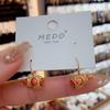Pendientes Grand Jedali Folu Gourd con gancho para la oreja para mujer, elegantes, de alta gama y combinables, de celebridades de Internet, nuevos pendientes de moda 2024