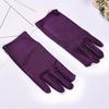 Luvas Femininas Personalizadas de Spandex Transparente, Proteção Solar, Finas, Elásticas, para Trabalho, Ciclismo, Luvas Brancas, Joias, Luvas de Dança Quadrada
