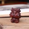 Figuritas de Animales del Zodiaco Talladas en Palo de Rosa, Juego Completo, Decoraciones Lindas para Escritorio de Oficina, Recuerdos Antiguos de Lugares Escénicos