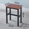 Banqueta Quadrada Simples, Banqueta Espessa para Oficina de Fábrica, Cadeira para Treinamento de Trabalho, Banqueta de Estudante, Banqueta Colorida para Jantar, Cadeira Doméstica para Adultos