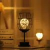 2026 Luz de Noche de Linterna Nueva Transfronteriza Lámpara Decorativa para Niñas Led Arte de Hierro Copa de Vino Botella de Vino Luz Decorativa