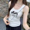 Regata de Algodão com Fio Feminina Suspender Roupa Exterior Primavera e Verão Visual Emagrecedor Cobre o Busto Sem Mangas para Usar por Baixo Top Versátil