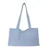 Estilo nuevo y de moda, único y elegante, bolso de mano con estampado de letras de color liso, gran capacidad, versátil para el trabajo, bolsa de hombro de tela para mujer estilo coreano