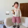 Ropa para Niñas: Conjunto Casual de Otoño Fair Isle Dopamina, Conjunto de Top y Pantalones para Niños, Ropa de Bebé Niña Clase a
