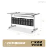 Mesa larga plegable premium, mesa de capacitación de personal, escritorio de oficina móvil, mesa de conferencias, escritorio y silla multifuncionales, escritorio y silla de capacitación