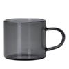 Taza de té pequeña de vidrio de lujo ligero gris ahumado taza pequeña tazón de té para el hogar resistente al calor juego de té kung fu taza de té traje taza de té