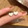Nuevos Pendientes de Corazón Rosa 2024 para Mujer Aguja de Plata 925 Diseño de Nicho Ins Pendientes Exquisitos de Alta Gama Venta al por Mayor