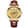 Reloj Fenzun para Hombre Automático Hueco de Moda Cuarzo Estudiante Impermeable Luminoso Moda Transfronterizo Reloj para Hombre