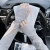 Manga de Gelo 2026 Novo Estilo Mangas para Braço Femininas Seda de Gelo Respirável Fina Solta Verão Exterior Confortável Mangas de Mão Equipamento para Ciclismo Mão