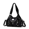 Bolsas de Mujer Transfronterizas 2026 Nuevo Modelo Bolso de Mano para Mujer Cruzado Bolso de Hombro de Gran Capacidad Venta al por Mayor Cuero Lavado Vintage