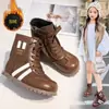 Botas infantiles de estilo alemán nuevo estilo más terciopelo cálido para niños y niñas cremallera lateral casual botas sencillas niños medianos y grandes moda botas de media caña