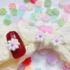 Novas Unhas Usáveis Estilo Coreano Doce Estilo Ins Versátil Mini Cor Sólida Nail Art Capa de Celular Acessórios de Resina Creme DIY