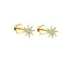 Cross-border Hot-selling Zircon Round Brincos Femininos Trendy Light Luxo High-end Sense Brincos Atacado Piercing Brincos