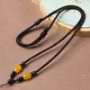 Atividade DIY-Estilo Cordão para Pingente Ágata Jade Colar Cordão para Homens e Mulheres