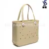 Bolsa de playa EVA portátil de color directo de fábrica bolsa de almacenamiento para el hogar bolsa de compras con agujeros estampados