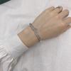 Pulsera de Diamantes para Mujer Diamantes de Imitación de Punta Fina Lujo Ligero Avanzado Aleación de Oro Coreana Transfronteriza Pulsera de Aleación al por Mayor