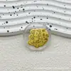 Populares pegatinas para teléfono de oro puro 999 con dibujos animados lindos, signos del zodíaco creativos, regalos para amigos, venta al por mayor personalizada
