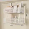 Prateleira de armazenamento com gancho atrás da porta, suporte de pendurar sem furos artefato, prateleira de armazenamento multicamadas, cesta de pendurar para colocar bolsas na parede