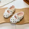 Zapatos de piel para niña para primavera y otoño, nuevos zapatos de lunares de princesa para niñas pequeñas, zapatos para gatear estilo coreano con lazo, zapatos de vestir