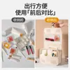 Bolsa de Higiene Pessoal Portátil Estilosa da Moda Coreana Simples Feminina para Viagens de Negócios e Viagens, Bolsa de Maquiagem de Grande Capacidade com Gancho