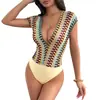 Mono de Verano 2026 Nuevo Transfronterizo Europeo y Americano para TikTok Estilo Étnico Escote en V Profundo Mono de Patchwork Bordado de Colores para Mujer