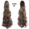 Peluca caliente de comercio exterior para mujer, peluca de cola de caballo, peluca de cabello de fibra química, pelucas, colas de caballo, clip, cola de caballo larga rizada