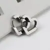 Aretes Triangulares con Forma Especial de Corazón Brillantes de Acero Inoxidable para Hombres y Mujeres, Aretes, Modernos, Aretes Simples y Versátiles, Venta al por Mayor de Aretes