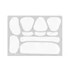 Patch para lifting facial transparente patch de queixo transfronteiriço PE firmador facial patch para rosto em V descartável canto da boca patch para sulco nasogeniano