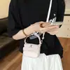 Bolsa Pequena de Menina com Renda Estilo Coreano, Mini Bolsa Transversal Fofa de Ursinho para Bebê, Nova Bolsa Acessório Infantil