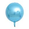 Al por mayor versión ligera de 22 pulgadas globo de bola 4D color sólido redondo de aluminio color ágata redondo metálico color sólido bola de aire flotante