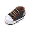 Sapatos de Bebê da Moda Sapatos para Bebê Aprender a Andar Estrela de Cinco Pontas Solado Macio Sapatos para Crianças Pequenas Sapatos de Lona para Bebê Venda Direta 2713