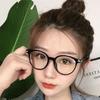 Gafas de moda coreana nuevas de venta caliente transfronteriza, montura personalizada con espejo anti-luz azul, color jalea transparente, gafas de montura vintage