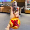 Llavero Colgante de Pan de Lava de Arándano Simulado Juguete Creativo de Comida de PU Llavero para Bolso de Coche Accesorio Pequeño