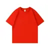 Verão 2026 300g Algodão Puro Peso Pesado Manga Curta Respirável Gola Redonda Manga Meia Cor Sólida Roupa Infantil Camiseta para Meninos e Meninas, Crianças Médias e Grandes