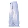 Nuevos pantalones casuales de seda helada para el trabajo, pantalones deportivos de corte holgado, pantalones de senderismo transpirables de secado rápido estilo americano para parejas