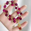 Pulsera de Ojo de Tigre de Piedra Wangfu Natural para Mujer Pulsera de Cristal Rojo Transportando Pulsera de la Suerte Pulsera de Nuevo Estilo