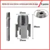 Nova Broca Abridora de Fios Integrada Interna e Externa para Furadeira Elétrica Tubo de Água de 4 Pontas 6 Pontas Pprppe Ferramenta Universal para Abertura de Fios