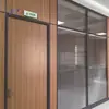 Mampara de Cristal para Oficina Aleación de Aluminio Panorámica Vidrio Simple/Doble Muro Divisorio de Cristal Templado Ignífugo Edificio de Oficinas Mampara Alta