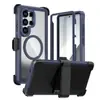Funda de Teléfono Magnética Acrílica a Prueba de Tres Elementos Adecuada para Samsung S26Ultra S25Ultra S24U Funda Protectora Anticaídas