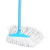 Ferramenta de Limpeza Diária Haste de Ferro Quadrada Mop de Algodão para Limpeza de Piso em Casa, Uso Duplo para Seco e Úmido, Mop de Piso com Forte Absorção de Água