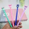 Nueva serie de puntadas frescas cabeza de goma suave suministros de oficina creativos bolígrafo de celebridad de Internet regalo simple bolígrafo de gel