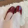 Zapatos de vestir planos de punta cuadrada poco profundos para mujer estilo artístico retro 2026, modelo nuevo elegante y moderno, suela blanda, cómodos para ir al trabajo, zapatos planos