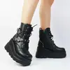 Zapatos de Anime 2026 Suela Gruesa Punk Estilo Cuatro Estaciones Chica Popular Botines Cortos Cosplay Zapatos para Aumentar la Altura Zapatos Universales Dr. Zapatos Martens para Aumentar la Altura