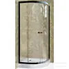 Mampara de Ducha Curva de Aleación de Aluminio, Pida Ahora y Recíbalo Inmediatamente, Pantalla de Ducha con Puerta de Baño de Vidrio Templado, En Stock, Moderna y Sencilla para Uso Doméstico