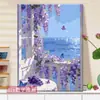 Casa de Flores junto al Mar Pintura al Óleo Digital DIY 2026 Nueva Pintura Acrílica Relleno Manual para Colorear Pintura Decorativa Sanadora
