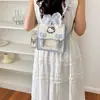 Mochila de dibujos animados estilo coreano para mujer, nuevo modelo otoño 2026, bolso de mano simple, lindo y elegante, mochila de viaje diaria